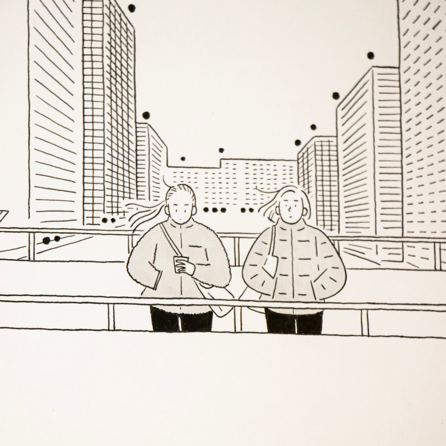 "都会の冬" by 小幡彩貴 [原画/額装込]